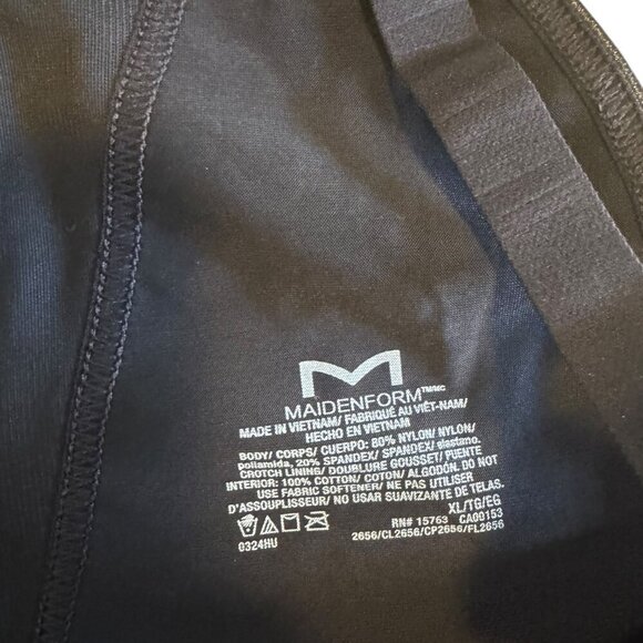 Maidenform Black Firm Control Shapewear Bodysuit Size XL NWT - Picture 5 of 5